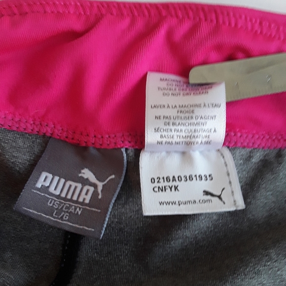 Puma Girls pink and silver pant/leggings L - Picture 9 of 11